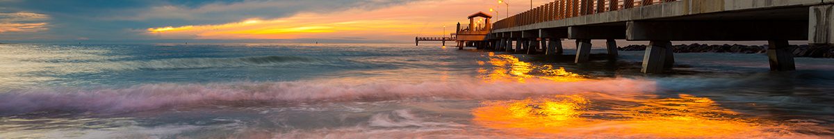 sunset pier decorative image